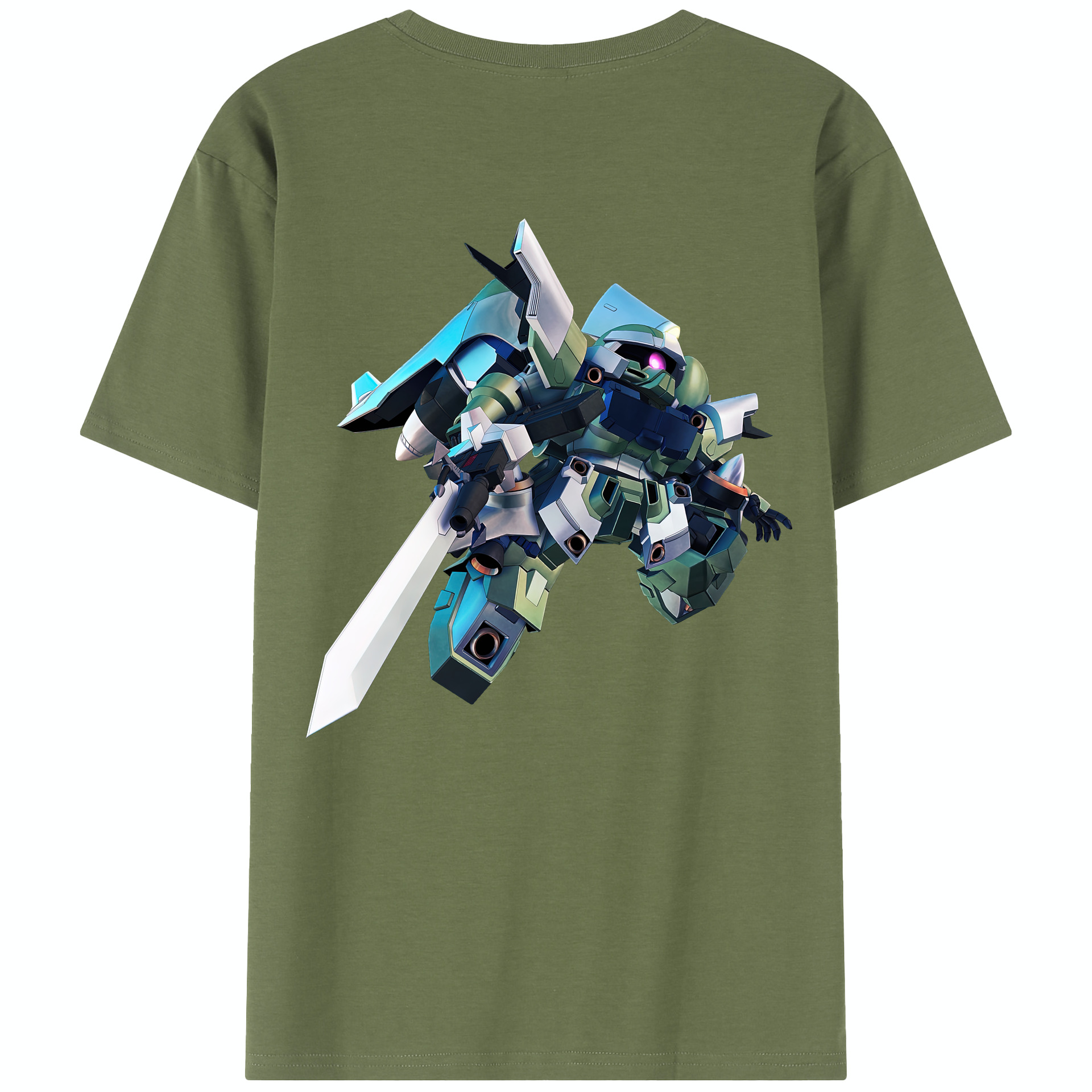 （画像用） 機動戦士ガンダム Mobile Suit Gundam 綿100％半袖Tシャツ（背面プリント）